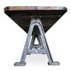 Long industrial refectory table