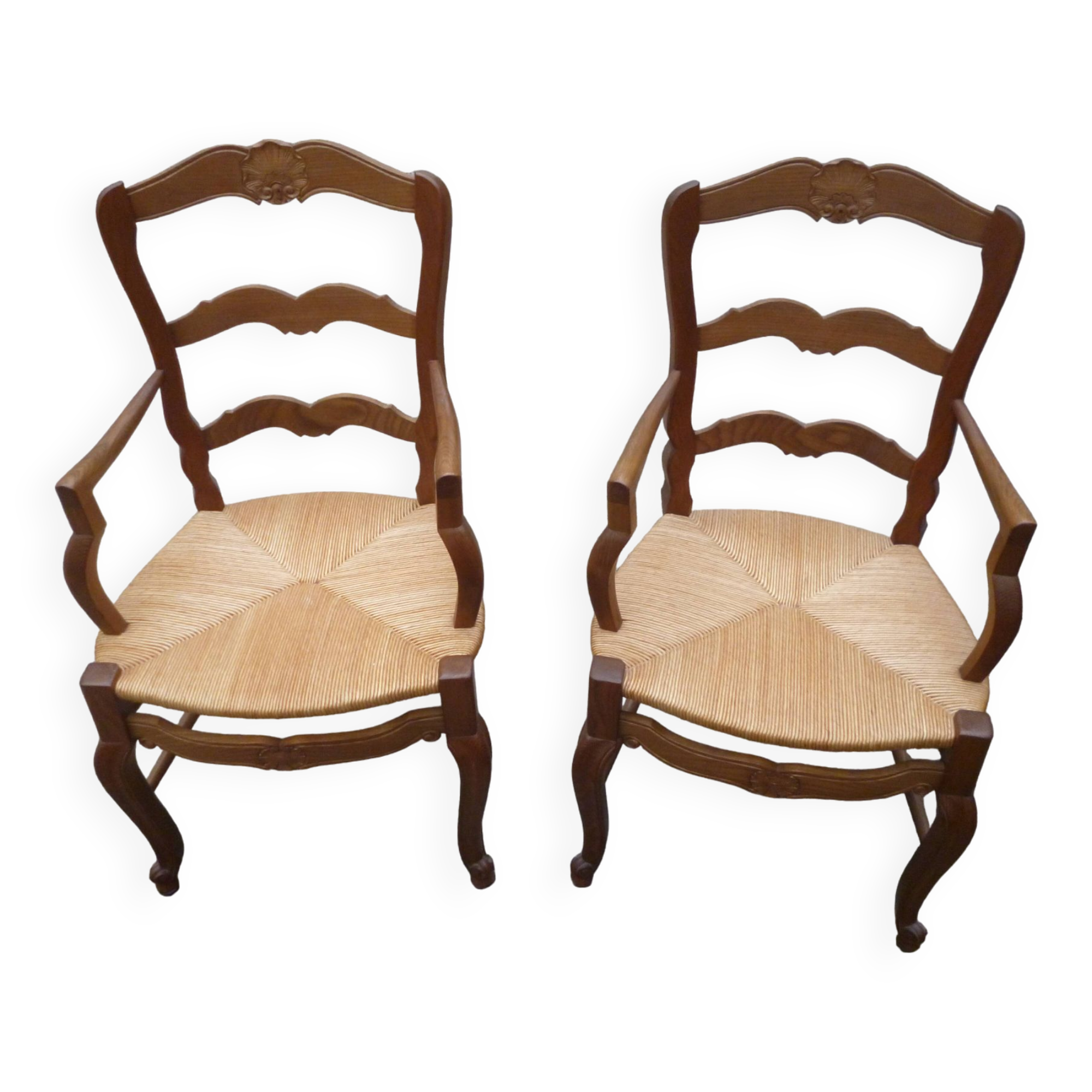 Pair of Louis XV style armchairs