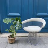 Velvet armchair by Warren Platner for Knoll