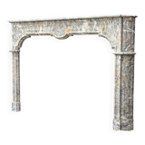 Regency fireplace in grey Ardennes marble, 18th century