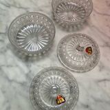Paire de bonbonnières anciennes en cristal allemand