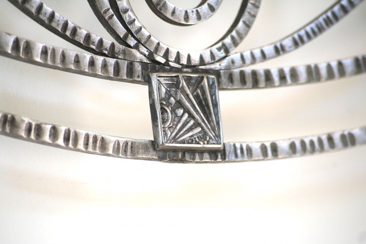 Brushed Wrought Iron Mirror