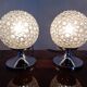 Glass Bubble Table Lamps, 1970s, Set of 2