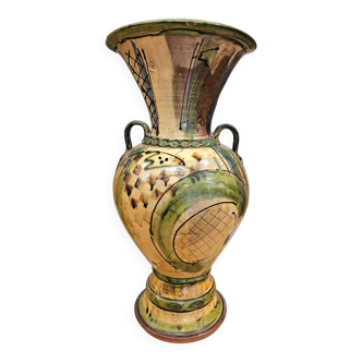 Large ceramic vase signed / Niek '94 / Niek Hoogland / 54 cm