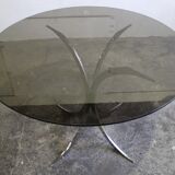 Table Boris Tabacoff, edition Christofle, glass