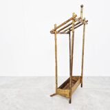 Porte-parapluie en faux bambou de style chinoiserie, années 1960