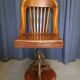 American chair in walnut and cast iron