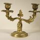 Chandelier deux branches en bronze doré
