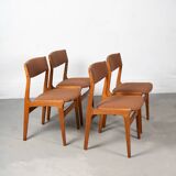 Set of 4 Danish Chairs by Nova Møbler