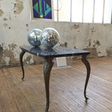 Bronze marble coffee table