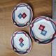 Set of three vintage deep plates