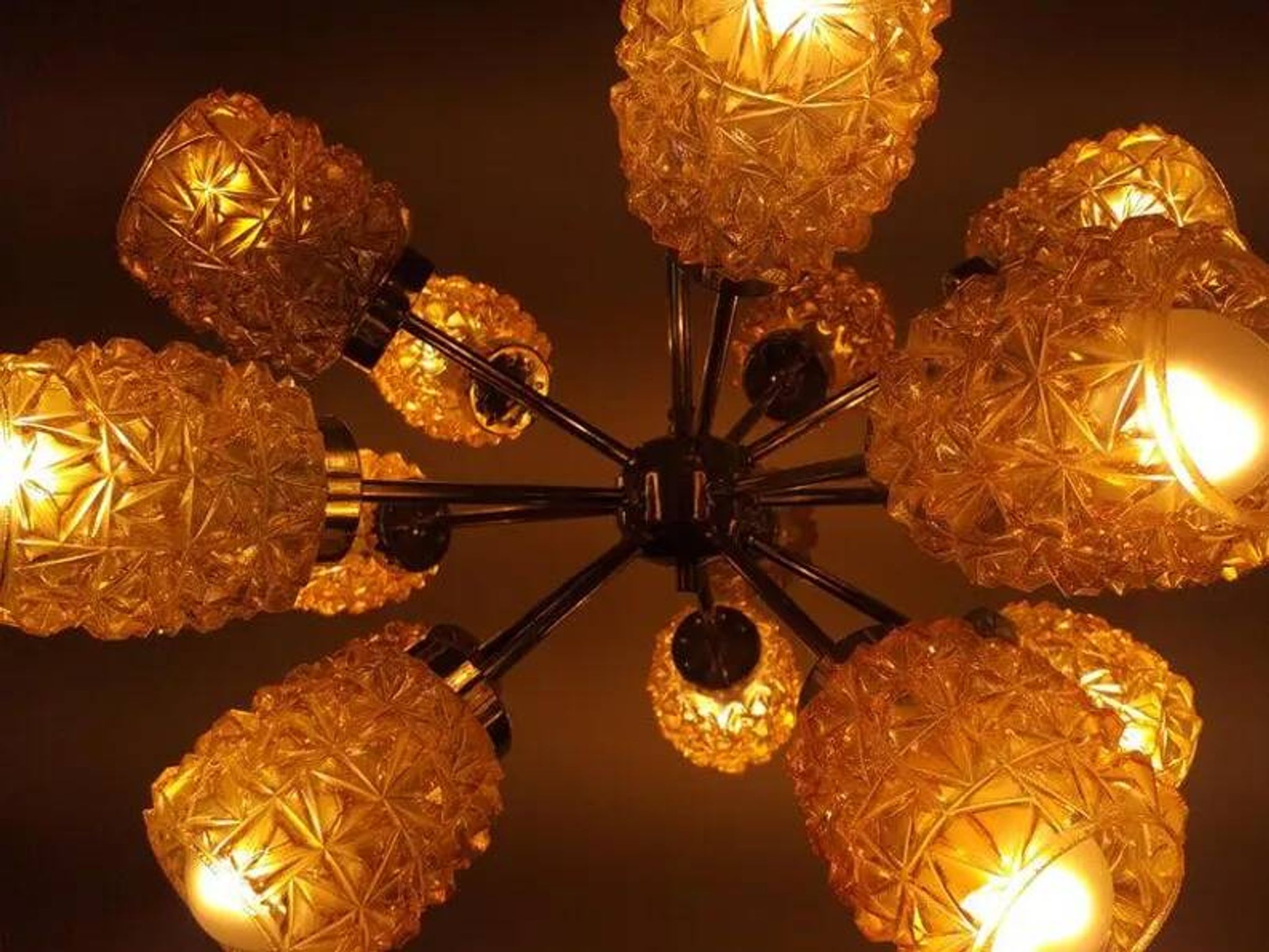 Midcentury Atomic Sputnik Chandelier, Germany, 1970s