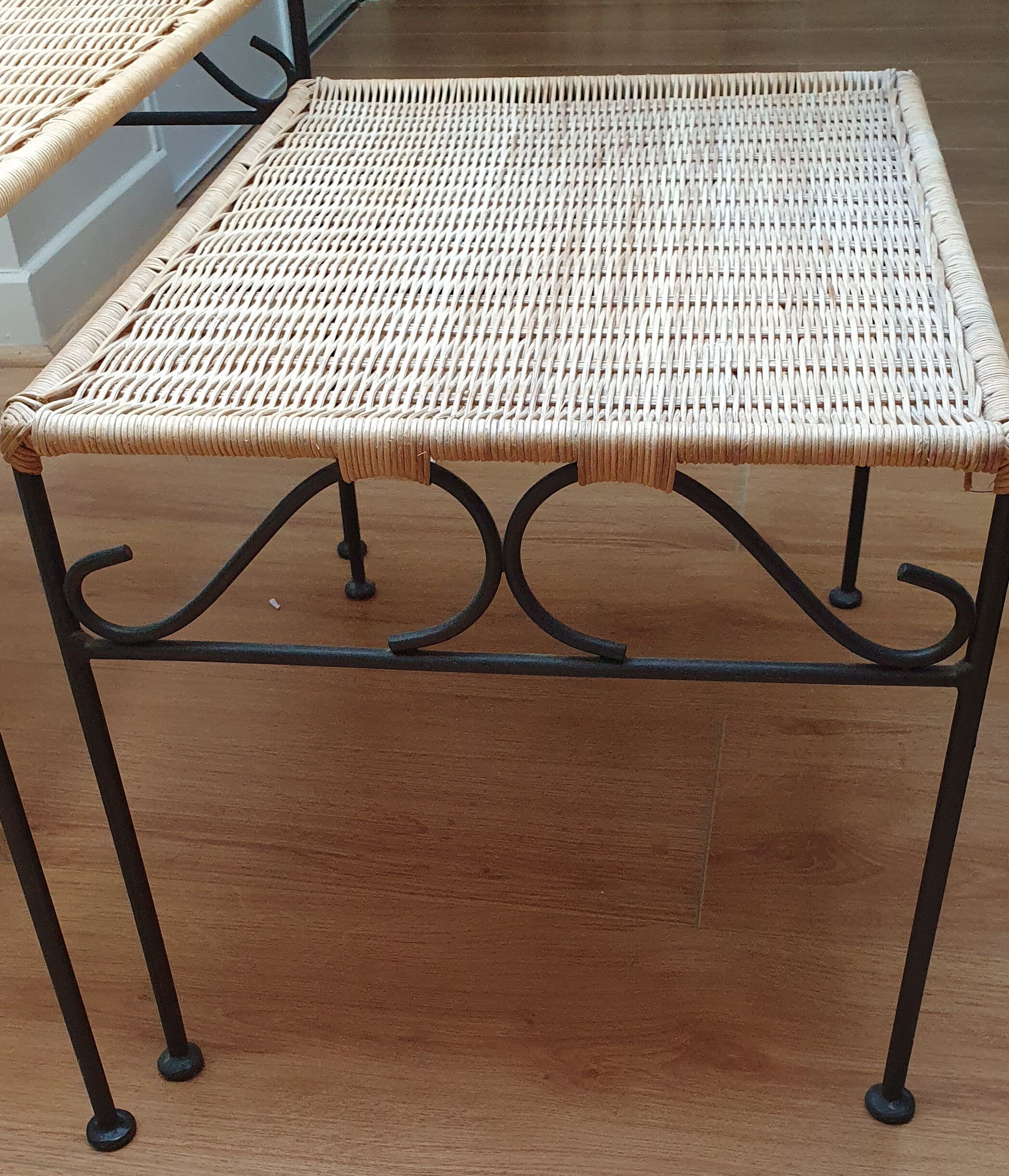 3 tables basses gigognes vintage