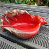 Vallauris ceramic conch shell empty pocket