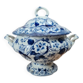 Large antique soup tureen Creil & Montereau – Flora model