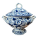 Large antique soup tureen Creil & Montereau – Flora model