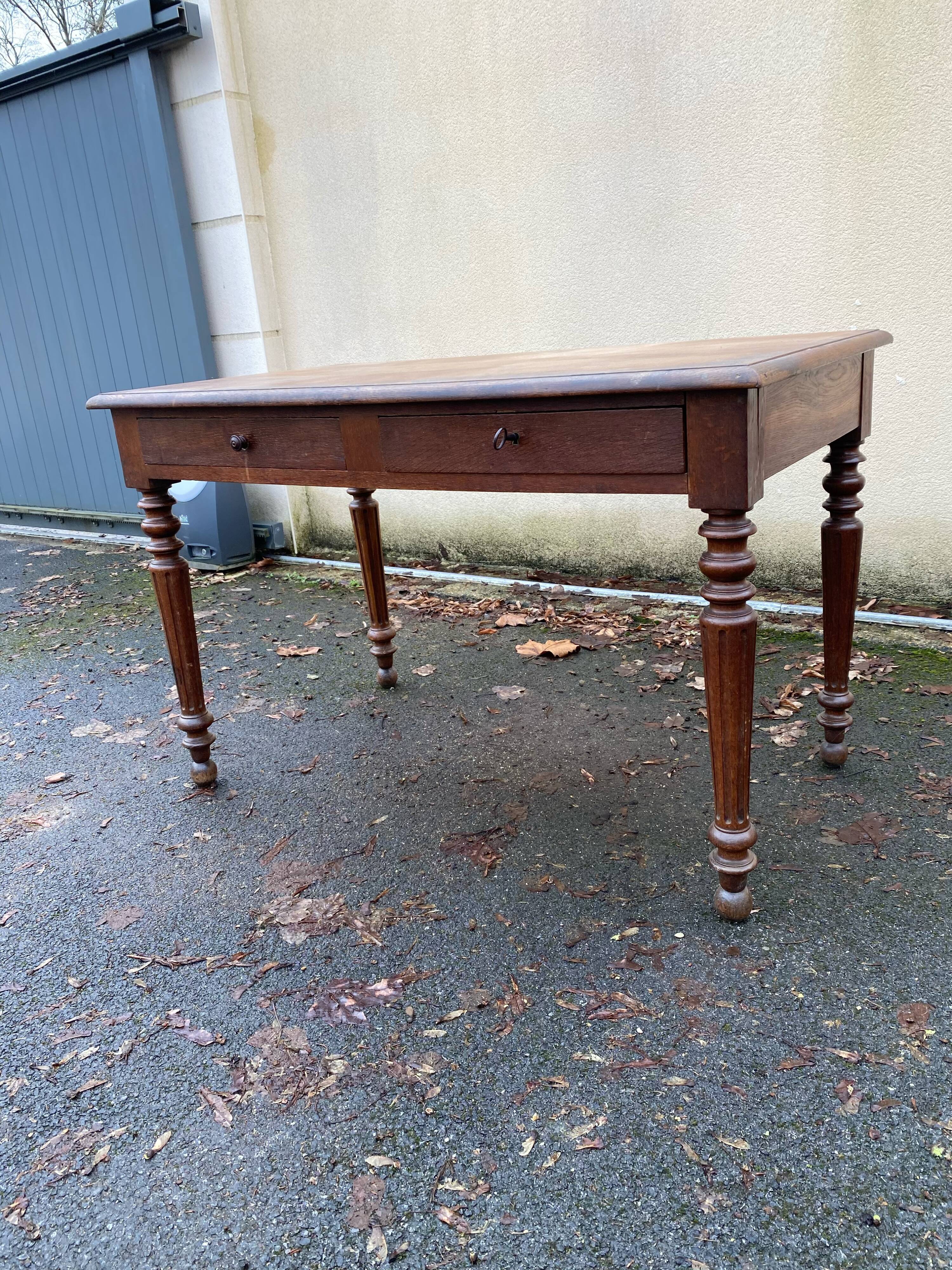 Small oak office Louis Philippe