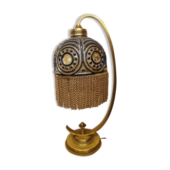 Golden bronze lamp and brass
