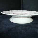 Compote dish, footed bowl Longwy pottery Poppy model