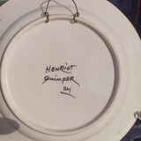 Henriot Quimper plate