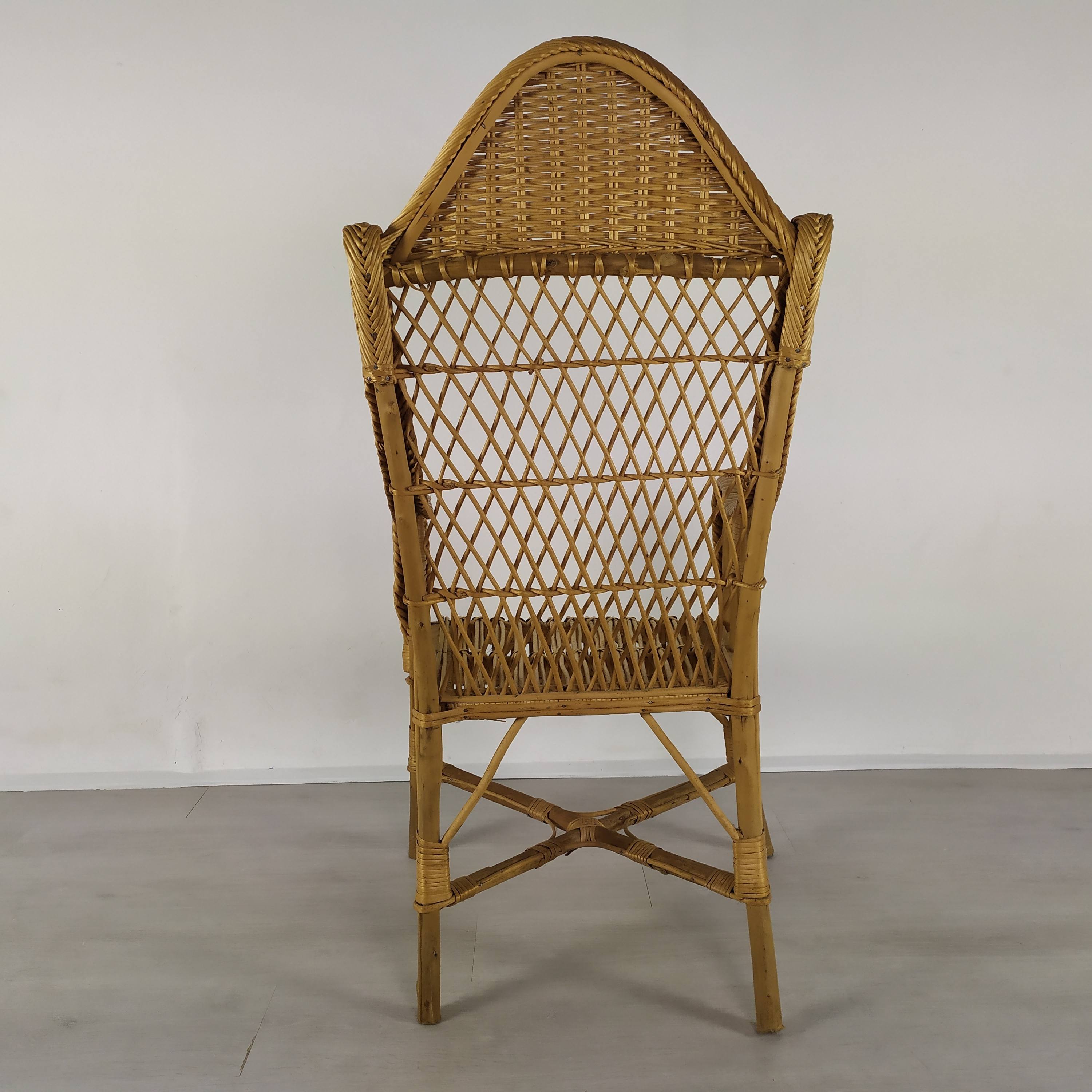 Rattan armchair