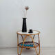 Table en rotin vintage des années 60