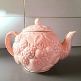 Fruit teapot in slip.