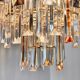 Venini two-tone chandelier, 3 levels, murano glass, Italy, 1970