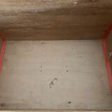Old painted english marine chest