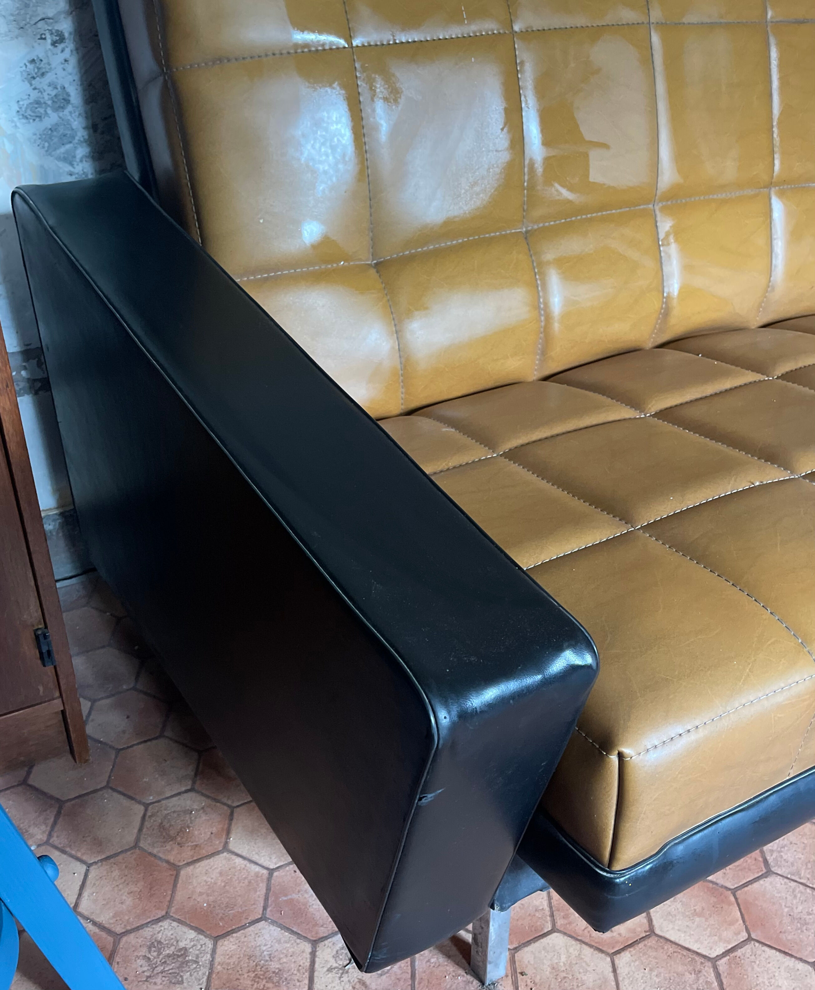 Sofa and two vintage armchairs