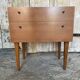 Antique Nightstand Scandinavian Wood Drawer + Vintage Case #E287