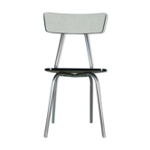 Table and 4 green formica chairs