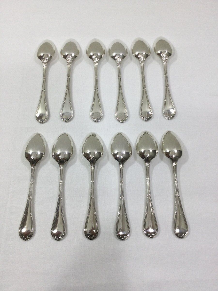 Christofle - Teaspoons Cross ribbons