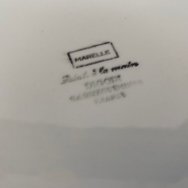 Set 5 flat plates Marellle Digoin