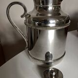 Neo-classical silver-plated metal insulated living room pitcher from Italy, 1970s