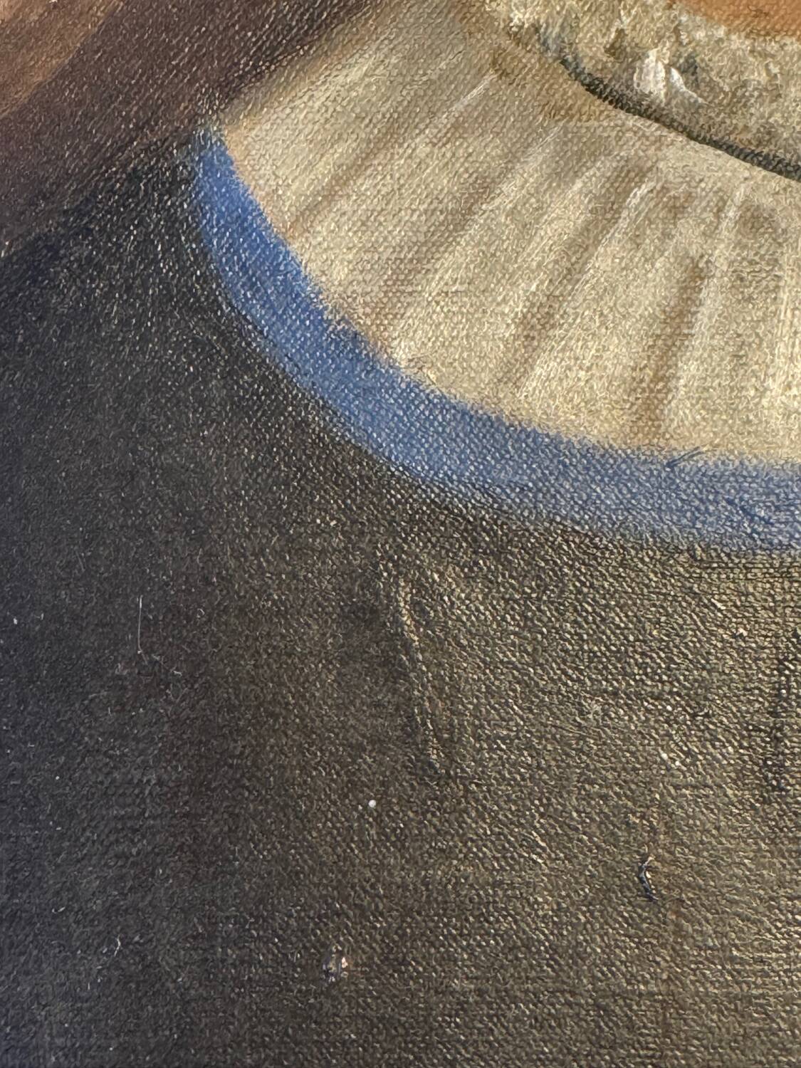 Oil on canvas portrait of a young girl, early 20th century