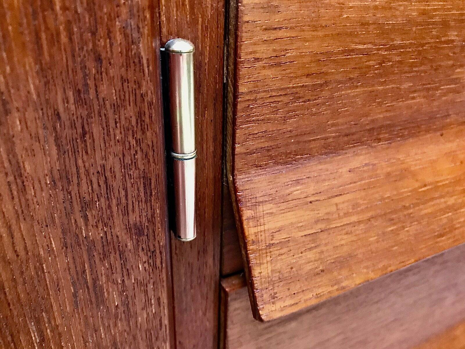 Mid-Century Modern Teak sideboard with brass handles, Germany 1960s