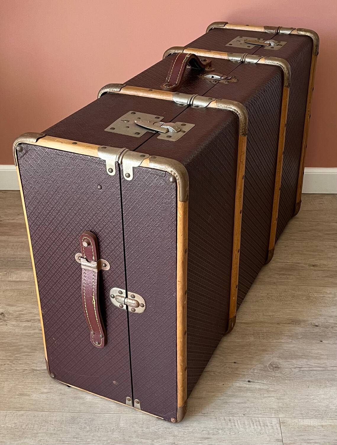 Old travel trunk