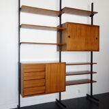Bookcase italian teak of the 1950s