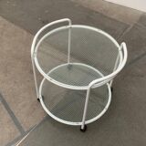 Postmodern Glass Side Table or Dessert Table