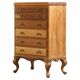 Vintage Danish 1967 Highboy 6 Drawer Dresser in Oak