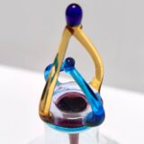 Postmodern Murano Glass Decanter Bottle by Vincenzo Nason, Italy