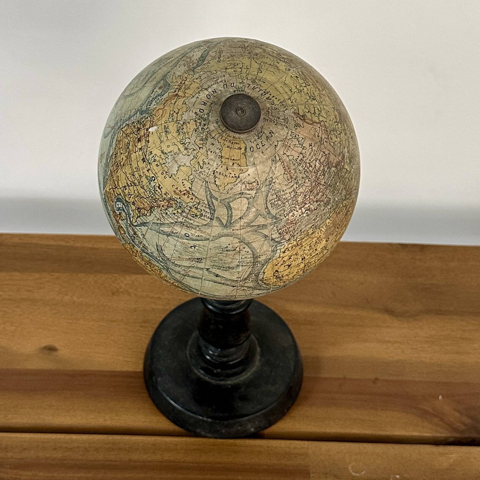 Terrestrial globe j. forest, geographical publisher in paris - early 20th century