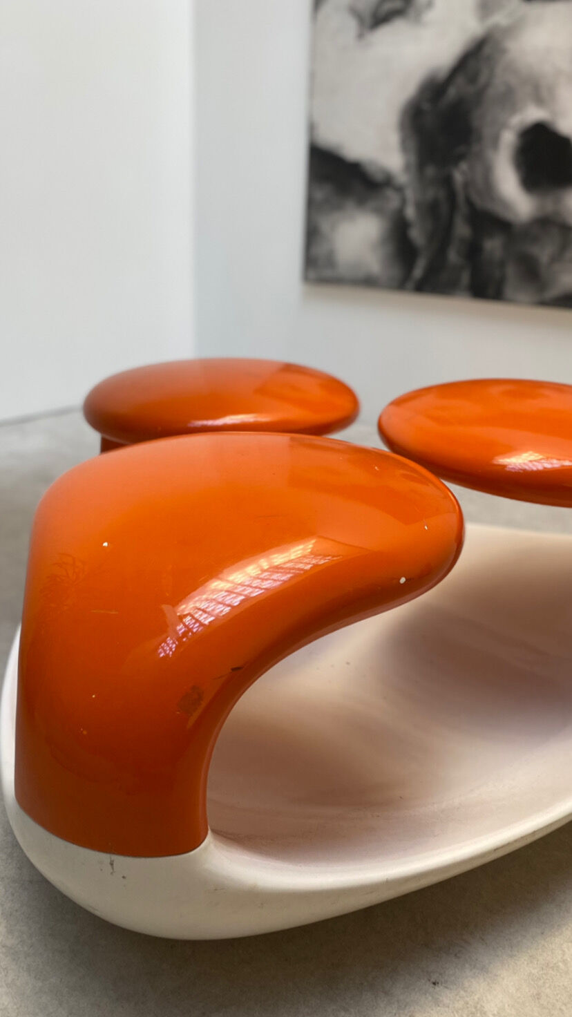 Vintage resin bench 1970