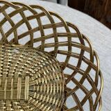 Brass woven basket