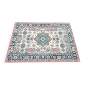 Tapis vintage de style oriental rouge, bordeaux