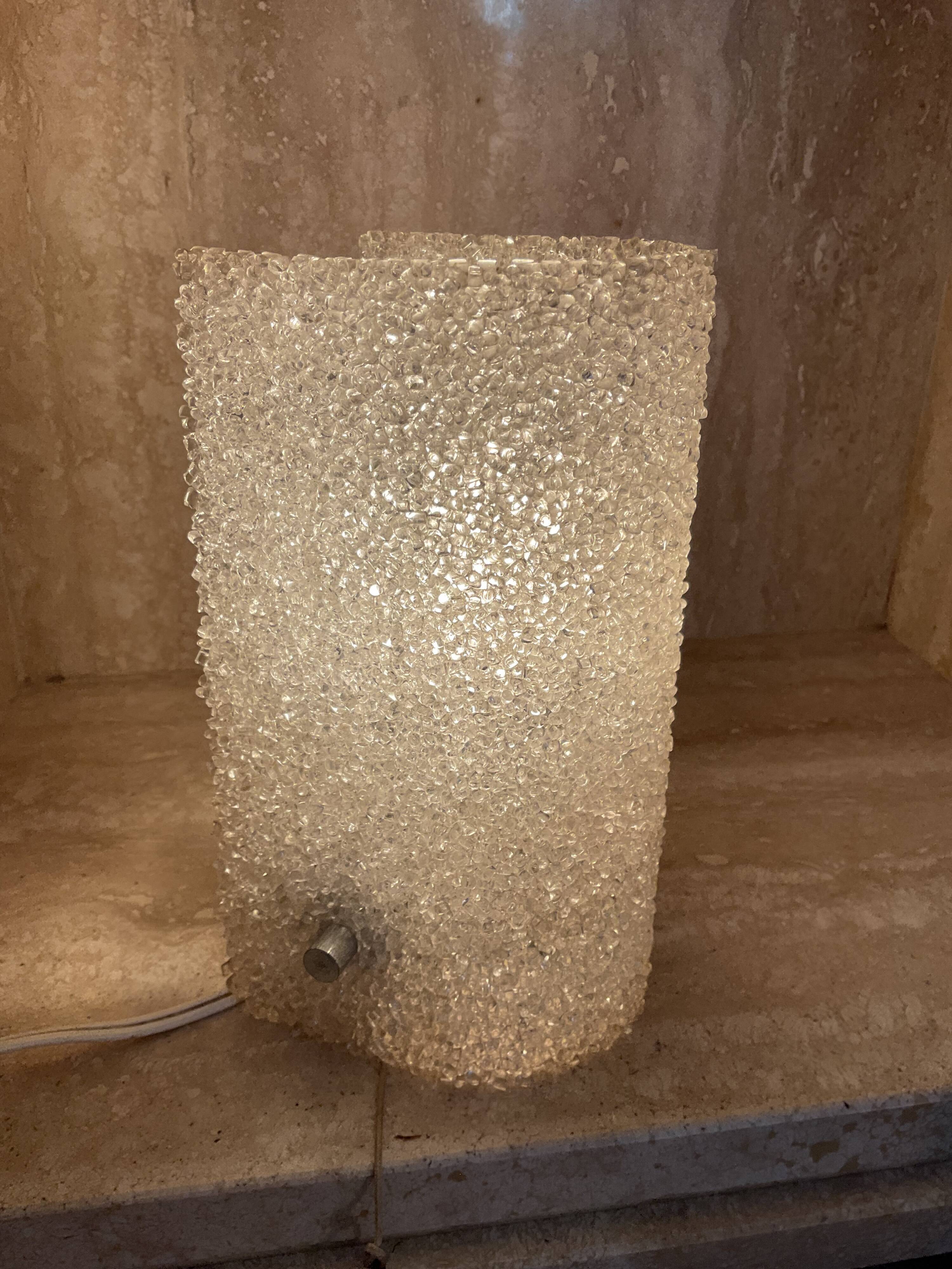 Vintage perspex wall lamp from the 60s-70s