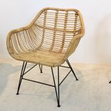 Gorgeous dutch wicker & steel chairs