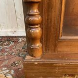 Bookcase - English display cabinet in mahogany and brass