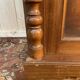 Bookcase - English display cabinet in mahogany and brass